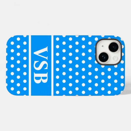 Lichte blauwe poolpunten Case-Mate iPhone case (Achterkant (horizontaal))