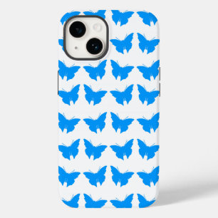 Lichte blauwe vette vlinder Case-Mate iPhone 14 hoesje