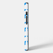 Lichte blauwe vette vlinder Case-Mate iPhone case (Achterkant / Links)