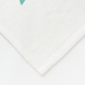 Lichte Blauwgroen en witte Sharp Mandala Fleece Bl (Hoek)