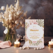 Lichte bloemen en Baby shower van Pampas Grass Boh Kaart