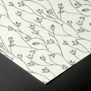 Lichte bloempatroon weefsel papier