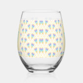 Lichte bogen wijnglas zonder voet (Rechts)