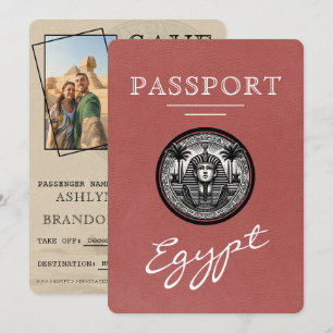 Lichte Bourgogne Egypte Paspoort Trouwen Save The Date
