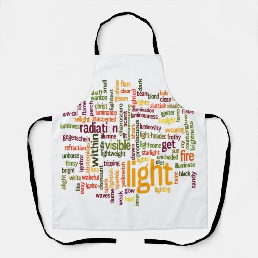 Lichte briljante kleuren voor koken schort (Voorkant)