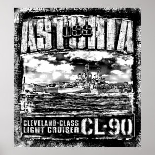 Lichte cruiser Astoria Poster