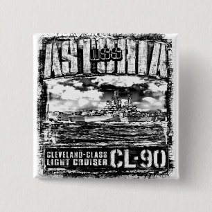 Lichte cruiser Astoria Vierkante Button 5,1 Cm