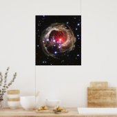 Lichte echo van V838 Monocerotis Poster (Keuken)