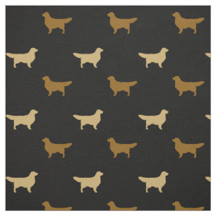 Lichte en donkere gouden retriever honden silhouet stof