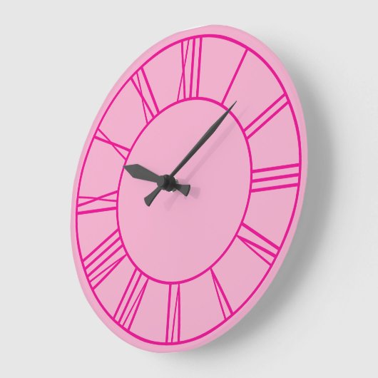 Lichte en hete roze ring Romeinse cijfers Grote Klok (Hoek)
