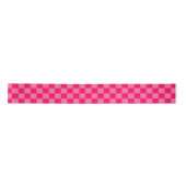 Lichte en Hot Pink Checker Patroon Ontwerp Lint (Voorkant)