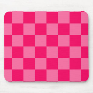 Lichte en Hot Pink Checker Patroon Ontwerp Muismat