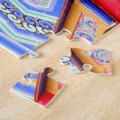 Lichte en mooie paleiskunst uit Seoul op een Legpuzzel (Zijkant)