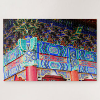 Lichte en mooie paleiskunst uit Seoul op een Legpuzzel