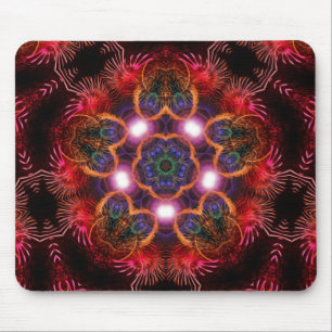 Lichte energie Roze Paarse mousepad Muismat