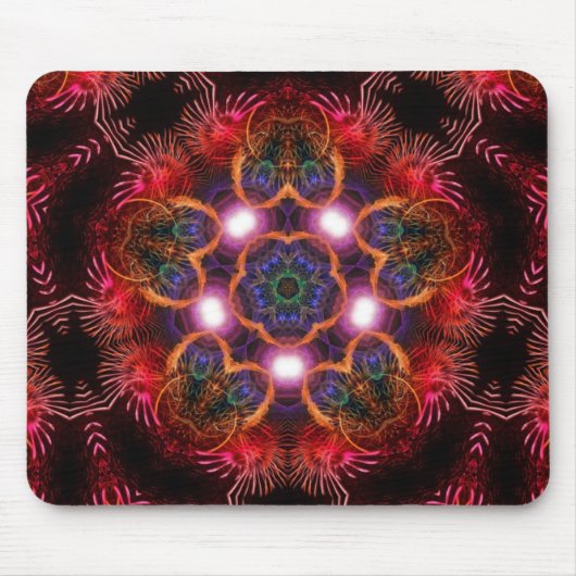 Lichte energie | Roze Paarse mousepad Muismat (Voorkant)