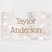 Lichte etherische bokeh waterdichte zelfklevende n labels (Design 1)