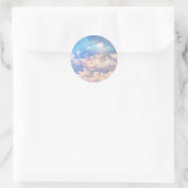 Lichte Fantasy Clouds Ronde Sticker (Tas)