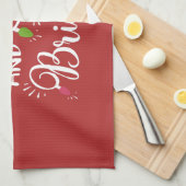 lichte feestdagen theedoek (Quarter Fold)