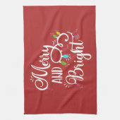 lichte feestdagen theedoek (Verticaal)