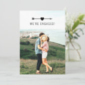 Lichte foto | Aankondiging Verloving (Staand voorkant)