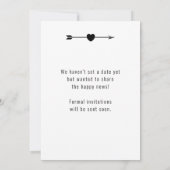 Lichte foto | Aankondiging Verloving (Achterkant)