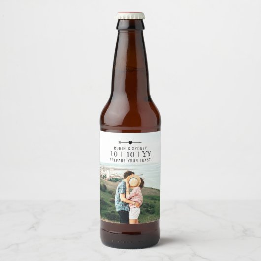 Lichte foto | De datum opslaan | Bierlabel Bier Etiket (Voorkant)