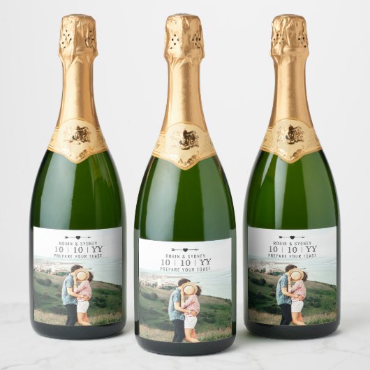 Lichte foto | De datum opslaan | ETIKET FLES (Flessen)