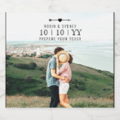 Lichte foto | De datum opslaan | ETIKET FLES (Enkel label)