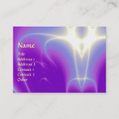 LICHTE GOLVEN, Violet, Paarse, Wit Visitekaartje (Voorkant)