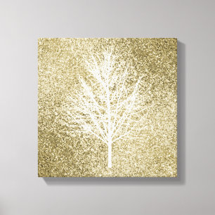 lichte gouden mousserende glans canvas afdruk