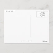 lichte groeten van korea briefkaart (Achterkant)