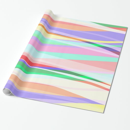 Lichte haargolven cadeaupapier (Uitgerold)