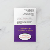 Lichte Hanukkah-kaart Kaart (Binnen)