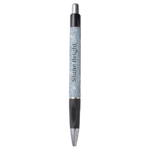 Lichte Hemelblauwe Glitter Verjaardag Pen