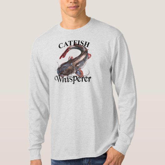 Lichte hoes van de vismakreel met lange lengte t-shirt (Voorkant)