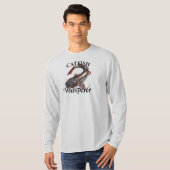 Lichte hoes van de vismakreel met lange lengte t-shirt (Voorkant volledig)