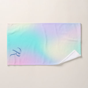 Lichte holografische achtergrond bad handdoek