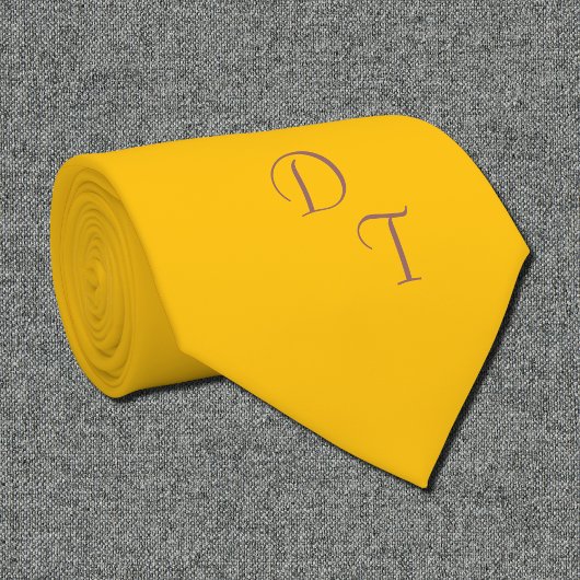 Lichte honing amber - uw monogrammen stropdas