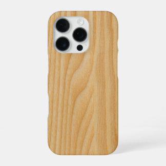 Lichte houtbordtexturen iPhone 16 pro hoesje