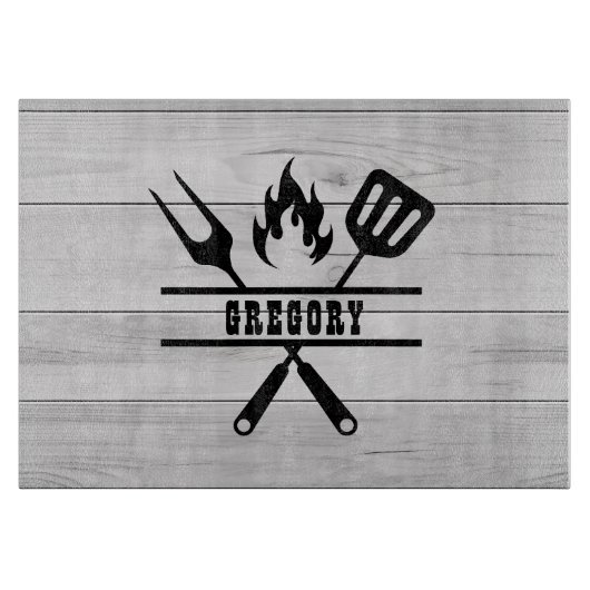 Lichte houten Grillmaster Keukenaccessoire  Snijplank (Voorkant)