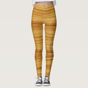 Lichte houtnerf leggings