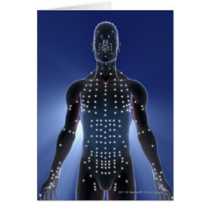 Lichte kaart van acupunctiepunten