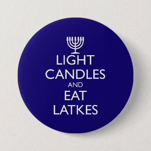 LICHTE KANSEN EN EAT LATKES RONDE BUTTON 7,6 CM