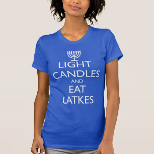 LICHTE KANSEN EN EAT LATKES T-SHIRT