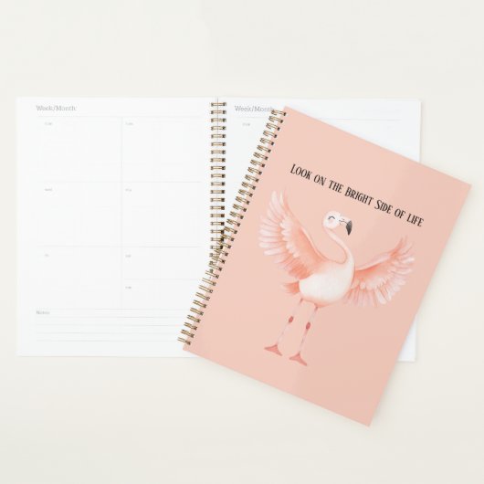 Lichte Kant van het Leven Roze Flamingo Planner (Display)