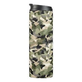 Lichte klassieke camouflage thermosbeker