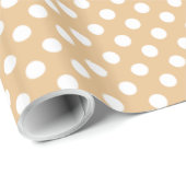 Lichte kleur Achtergrond Middelgrote poolpunten Cadeaupapier (Rol Hoek)