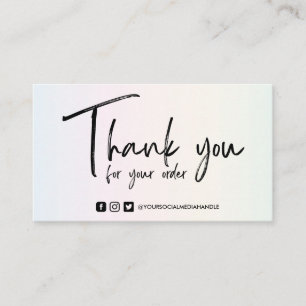 Lichte kleuren Aangepaste kalligrafische media inv Visitekaartje