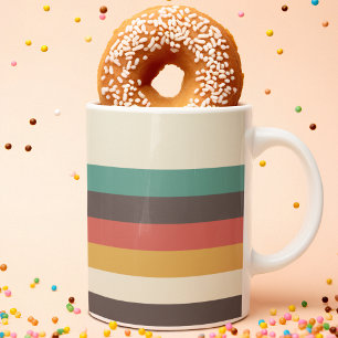  lichte kleurenstrepen koffiemok